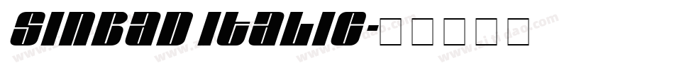 Sinbad Italic字体转换